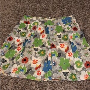 Floral high waisted skirt